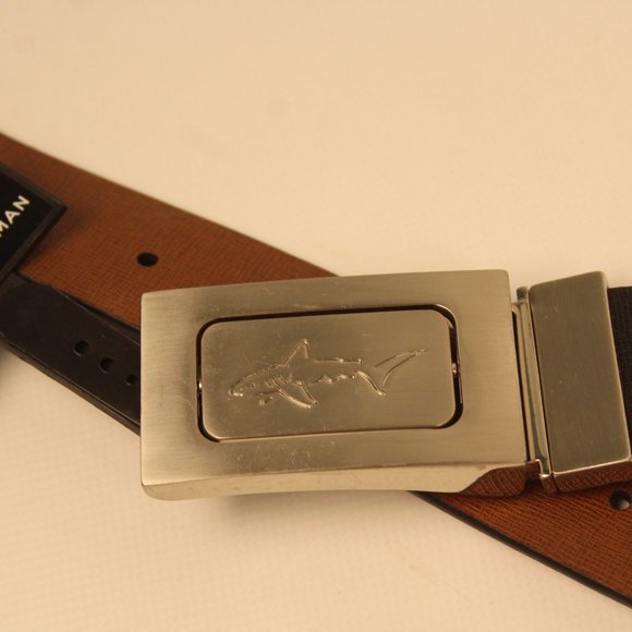 Greg Norman Reversible Leather Belt - Picture 3 of 6
